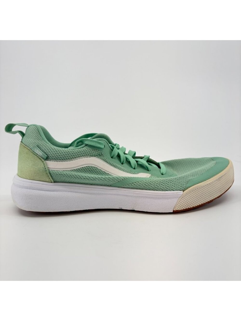 Vans UltraRange Mens Size 8.5 Women 10 Green White Athletic Skate Shoes Sneakers